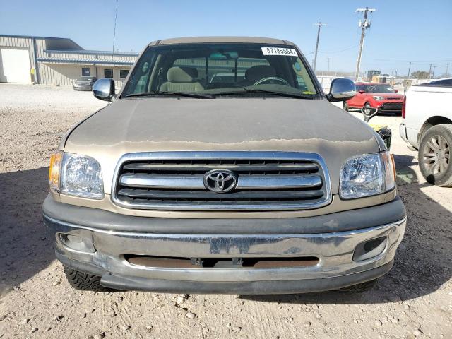 5TBRN34162S294283 - 2002 TOYOTA TUNDRA ACCESS CAB SR5 BEIGE photo 5