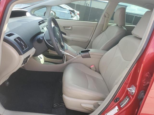 JTDKN3DU3C5378488 - 2012 TOYOTA PRIUS 红色 照片 7