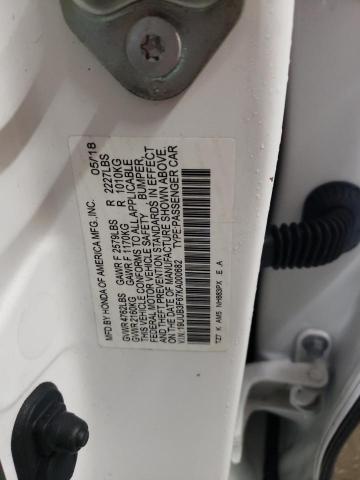 19UUB3F67KA000682 - 2019 ACURA TLX TECHNOLOGY 白色 照片 12