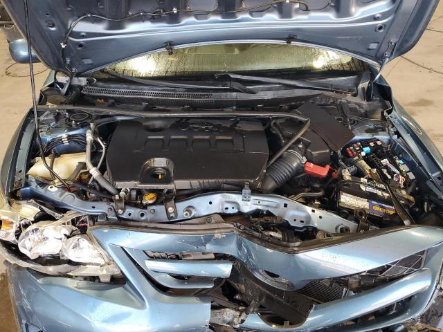 5YFBU4EE6CP014648 - 2012 TOYOTA COROLLA BASE Կապույտ լուսանկար 11