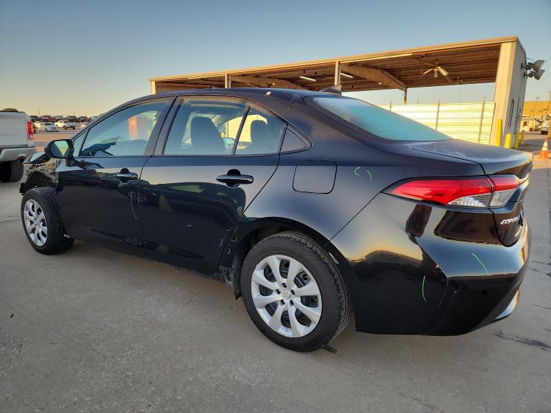 5YFEPMAE5MP233077 - 2021 TOYOTA COROLLA LE BLACK photo 2