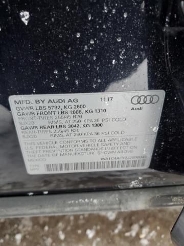 WA1C4AFY2J2090045 - 2018 AUDI SQ5 PRESTIGE BLUE photo 13