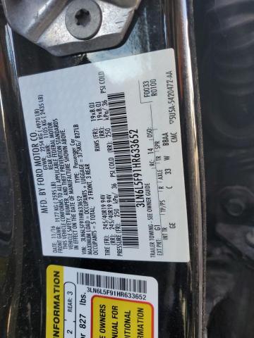 3LN6L5F91HR633652 - 2017 LINCOLN MKZ RESERVE შავი ფოტო 13