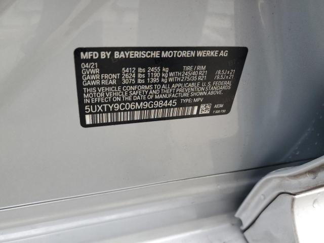 5UXTY9C06M9G98445 - 2021 BMW X3 XDRIVEM40I SILVER photo 13