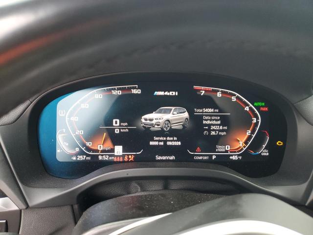 5UXTY9C06M9G98445 - 2021 BMW X3 XDRIVEM40I SILVER photo 9
