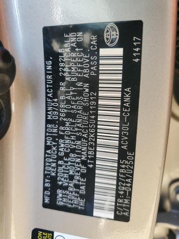 4T1BE32K65U411912 - 2005 TOYOTA CAMRY LE BEIGE photo 12