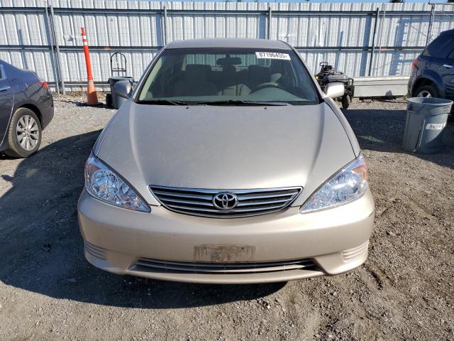 4T1BE32K65U411912 - 2005 TOYOTA CAMRY LE BEIGE photo 5