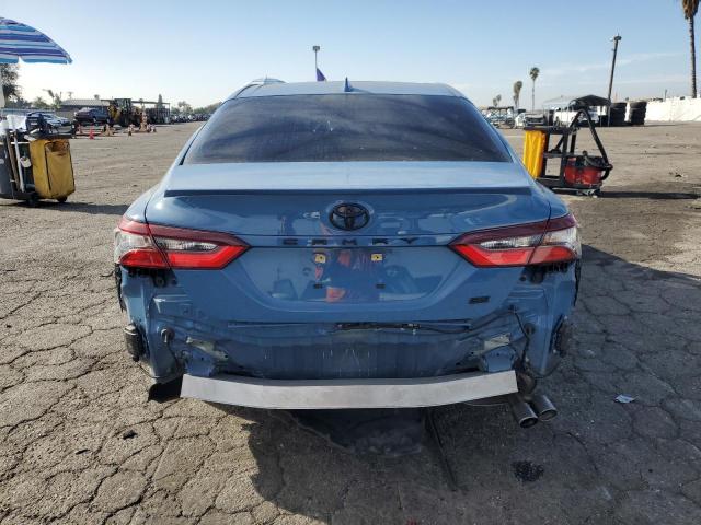 4T1T11AK7RU214663 - 2024 TOYOTA CAMRY SE NIGHT SHADE BLUE photo 6