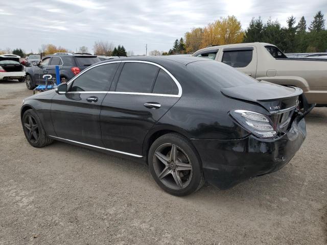 55SWF4KBXFU002314 - 2015 MERCEDES-BENZ C 300 4MATIC BLACK photo 2