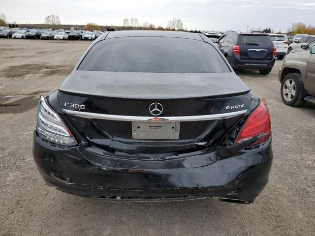 55SWF4KBXFU002314 - 2015 MERCEDES-BENZ C 300 4MATIC BLACK photo 6