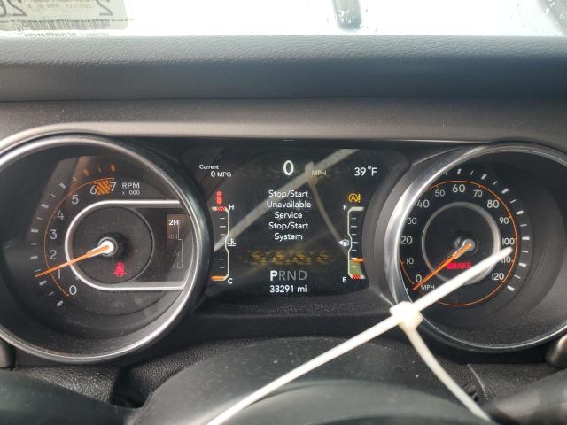 1C4HJXDN9LW226344 - 2020 JEEP WRANGLER U SPORT SILVER photo 9