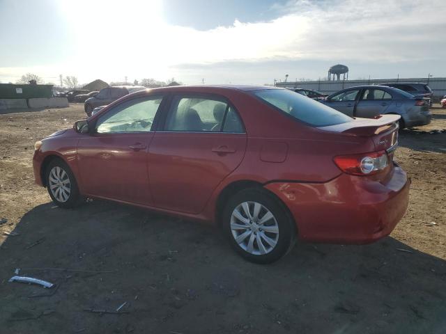 5YFBU4EE7DP203584 - 2013 TOYOTA COROLLA BASE أحمر صورة 2