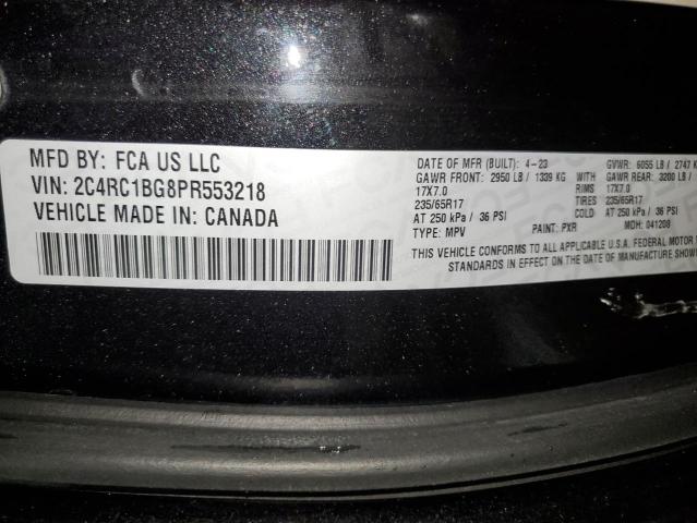 2C4RC1BG8PR553218 - 2023 CHRYSLER PACIFICA TOURING L BLACK photo 13