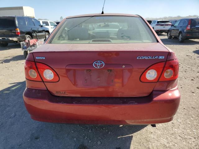 1NXBR32E76Z654497 - 2006 TOYOTA COROLLA CE ბურგუნდია ფოტო 6
