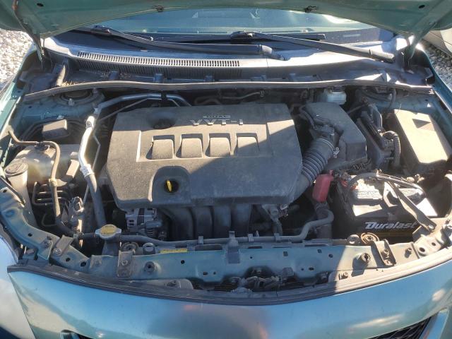 1NXBU4EE9AZ317659 - 2010 TOYOTA COROLLA BASE GREEN photo 11