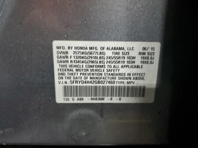 5FRYD4H42GB027460 - 2016 ACURA MDX TECHNOLOGY 银色 照片 13