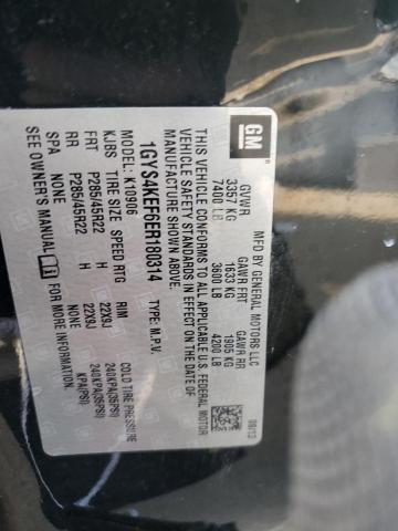 1GYS4KEF6ER180314 - 2014 CADILLAC ESCALADE ESV PLATINUM შავი ფოტო 13