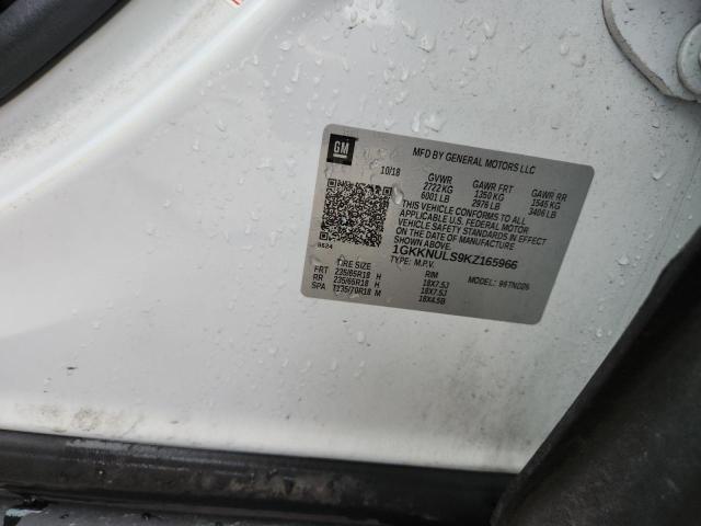 1GKKNULS9KZ165966 - 2019 GMC ACADIA SLT-1 თეთრი ფოტო 13