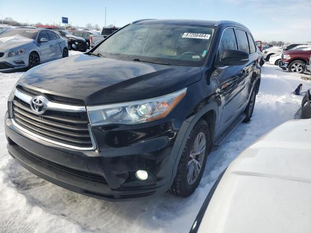 5TDKKRFH5FS092135 - 2015 TOYOTA HIGHLANDER XLE 黑色 照片 1