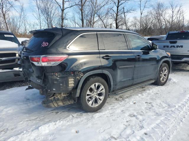 5TDKKRFH5FS092135 - 2015 TOYOTA HIGHLANDER XLE 黑色 照片 3