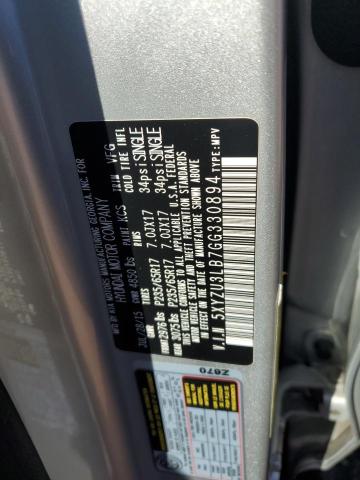 5XYZU3LB7GG330894 - 2016 HYUNDAI SANTA FE S SILVER photo 13