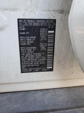 KNMAT2MTXGP701125 - 2016 NISSAN ROGUE S თეთრი ფოტო 13