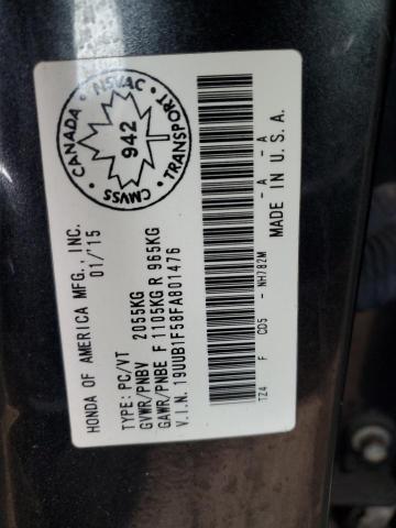 19UUB1F58FA801476 - 2015 ACURA TLX TECH GRAY photo 12