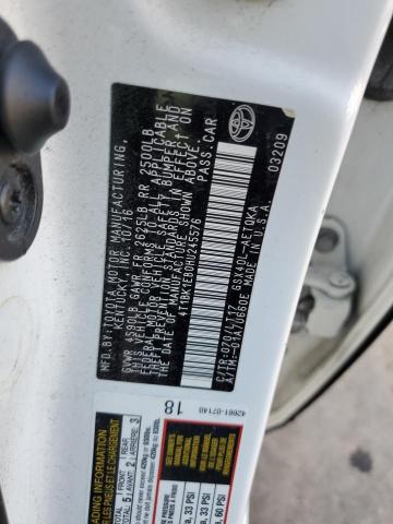 4T1BK1EB0HU245576 - 2017 TOYT AVALON XLE WHITE photo 12