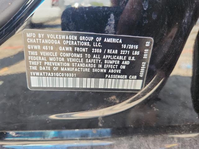 1VWAT7A31GC010331 - 2016 VOLKSWAGEN PASSAT S 黑色 照片 23