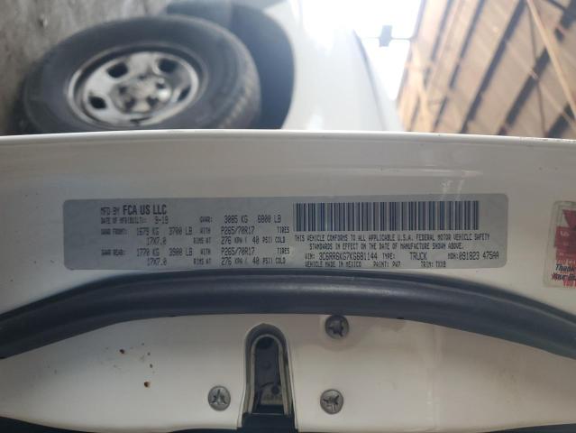 3C6RR6KG7KG681144 - 2019 RAM 1500 CLASS TRADESMAN أبيض صورة 12