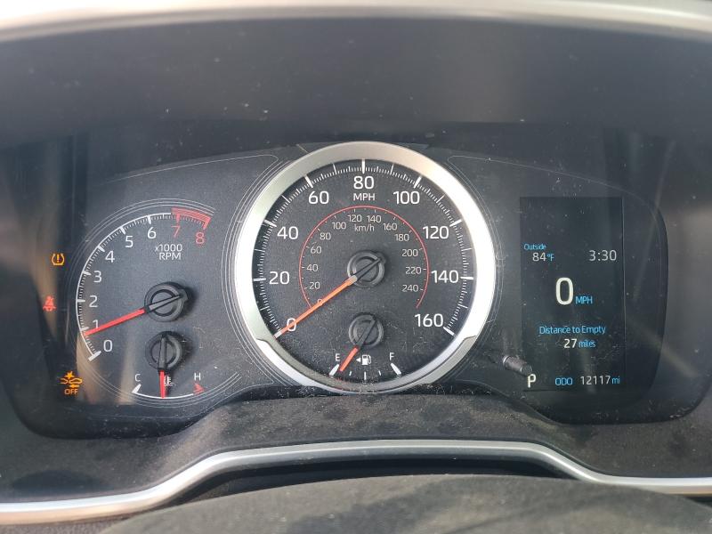 JTND4MBE5N3165453 - 2022 TOYOTA COROLLA SE SILVER photo 9