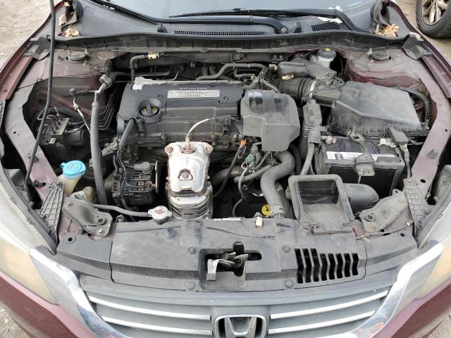 1HGCR2F33DA021619 - 2013 HONDA ACCORD LX BURGUNDY photo 11