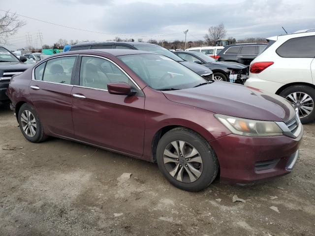 1HGCR2F33DA021619 - 2013 HONDA ACCORD LX BURGUNDY photo 4