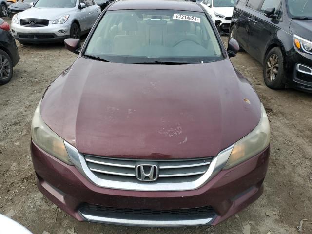 1HGCR2F33DA021619 - 2013 HONDA ACCORD LX BURGUNDY photo 5