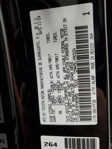 3TYLB5JN7RT059852 - 2024 TOYOTA TACOMA DOUBLE CAB 黑色 照片 12