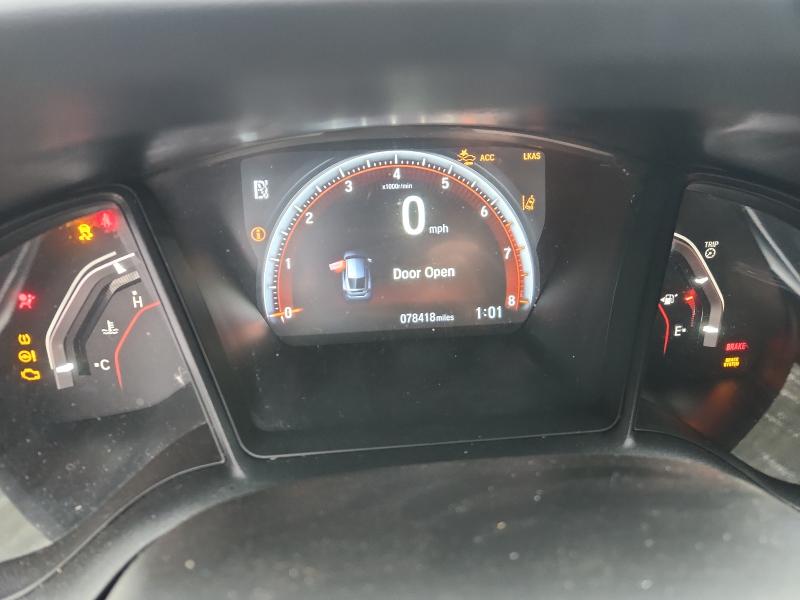 SHHFK7H4XMU208347 - 2021 HONDA CIVIC SPORT ნაცრისფერი ფოტო 9