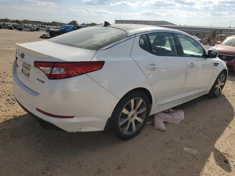 KNAGR4A61B5179683 - 2011 KIA OPTIMA SX WHITE photo 3