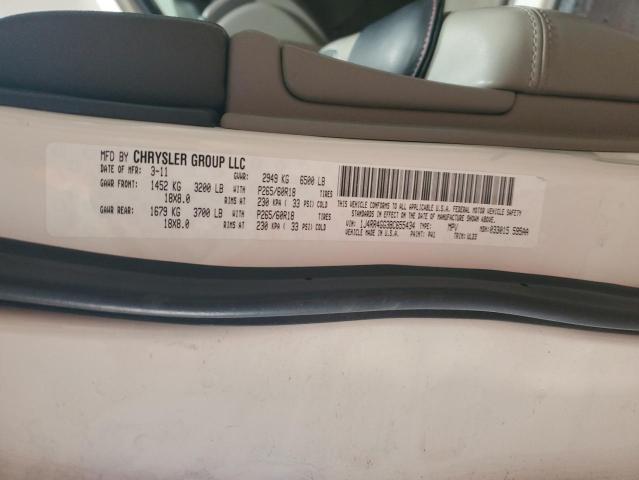 1J4RR4GG3BC655434 - 2011 JEEP GRAND CHER LAREDO Ақ фото 13