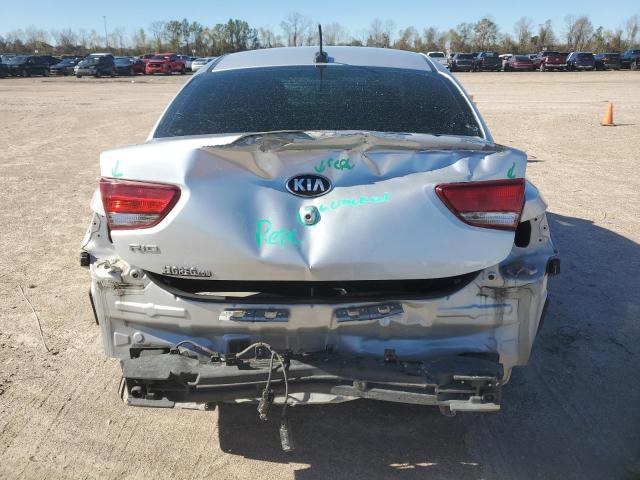 3KPA24AD6LE335461 - 2020 KIA RIO LX SILVER photo 6