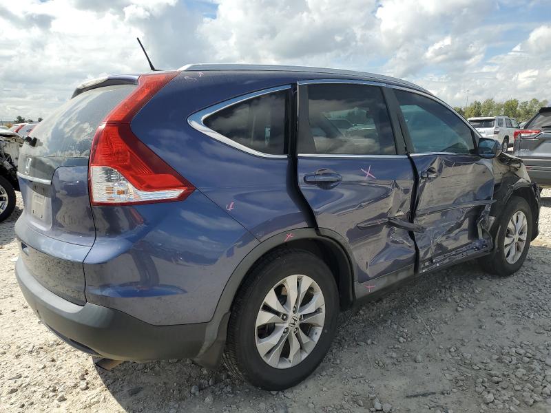 2HKRM3H71EH521186 - 2014 HONDA CR-V EXL 蓝色 照片 3