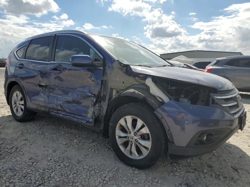 2HKRM3H71EH521186 - 2014 HONDA CR-V EXL 蓝色 照片 4