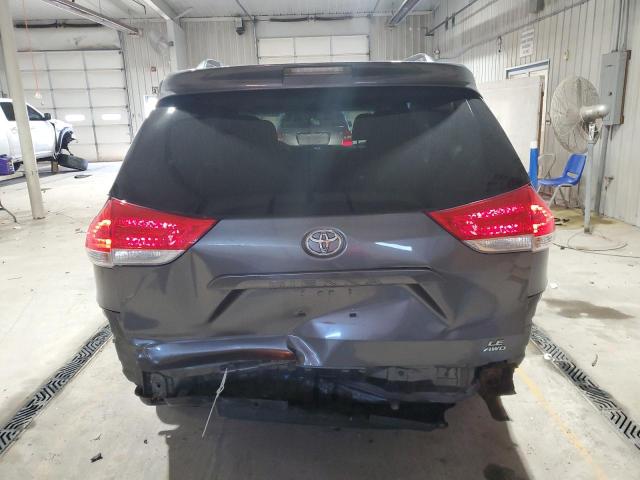 5TDJK3DC6BS020029 - 2011 TOYOTA SIENNA LE GRAY photo 6