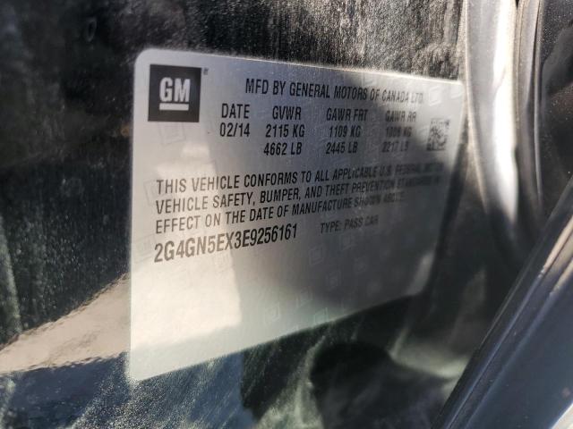 2G4GN5EX3E9256161 - 2014 BUICK REGAL PREMIUM BLACK photo 12