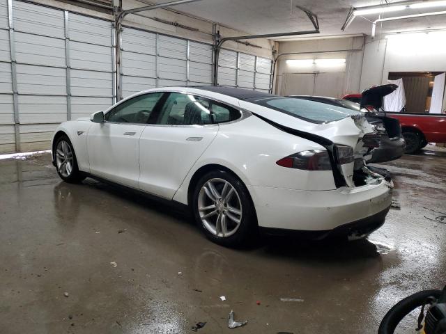 5YJSA1H13EFP56519 - 2014 TESLA MODEL S 白色 照片 2