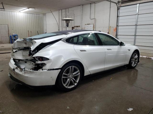 5YJSA1H13EFP56519 - 2014 TESLA MODEL S 白色 照片 3