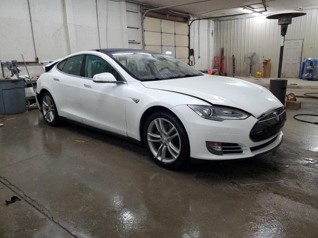 5YJSA1H13EFP56519 - 2014 TESLA MODEL S 白色 照片 4