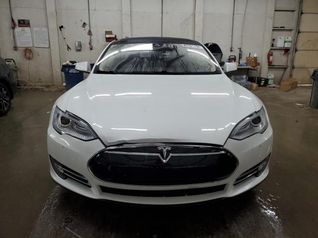 5YJSA1H13EFP56519 - 2014 TESLA MODEL S 白色 照片 5