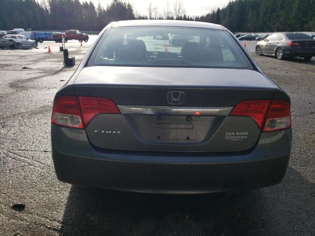 1HGFA16949L016377 - 2009 HONDA CIVIC EXL ნაცრისფერი ფოტო 6