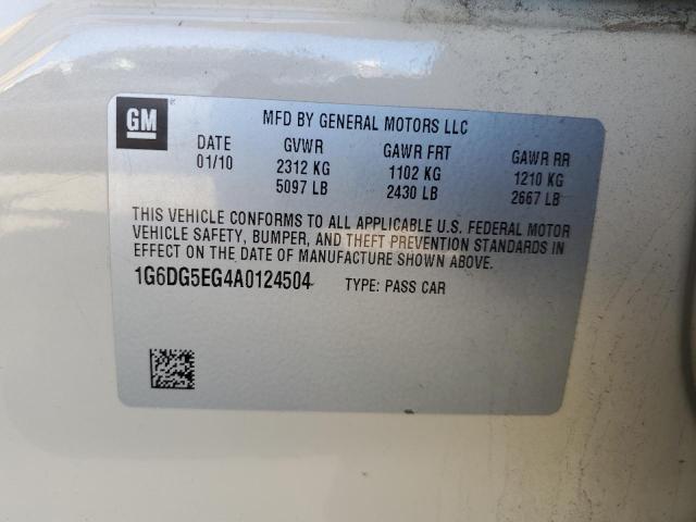 1G6DG5EG4A0124504 - 2010 CADILLAC CTS LUXURY COLLECTION TAN photo 12