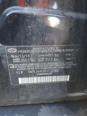 5NPE34AF6FH132568 - 2015 HYUNDAI SONATA SPORT Schwarz Foto 12